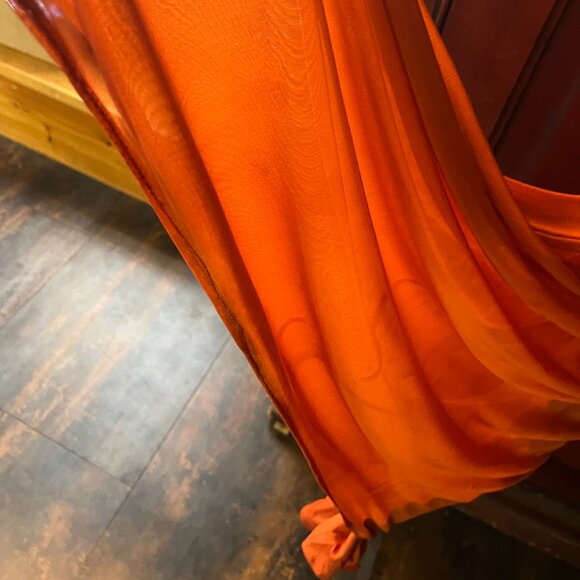 David's Bridal Sleeveless Lined Bridesmaid/Prom Gown, Color: Sienna, Size 0 - Picture 10 of 12